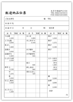 伝票類　注文伝票
